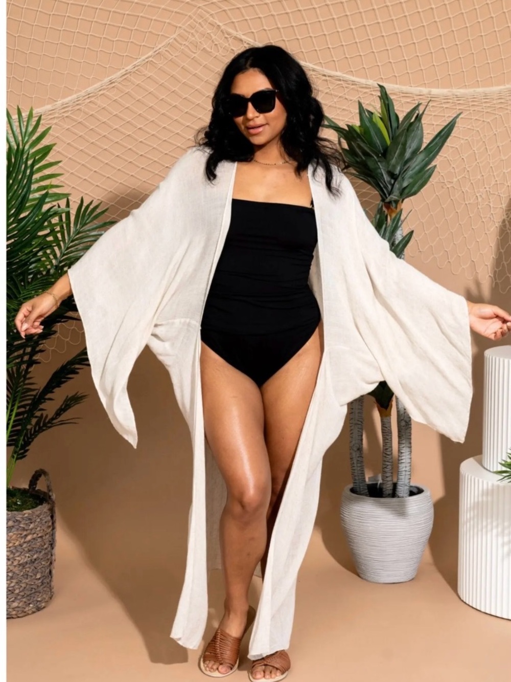 Holley Girl Kimono Wrap Duster Cardigan